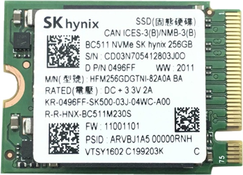 Ssd sk deals hynix 256gb